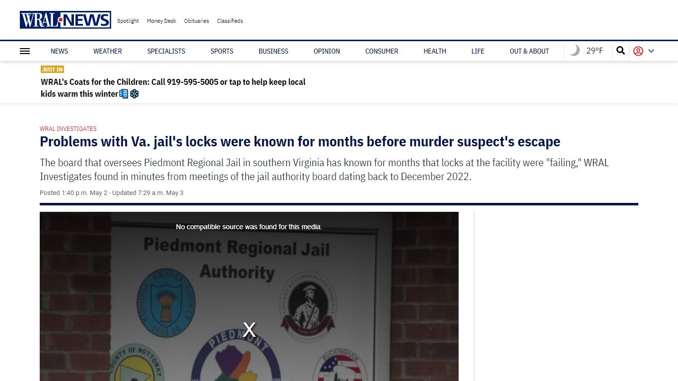 Problems with Va. jail's locks were known for months before murder ...